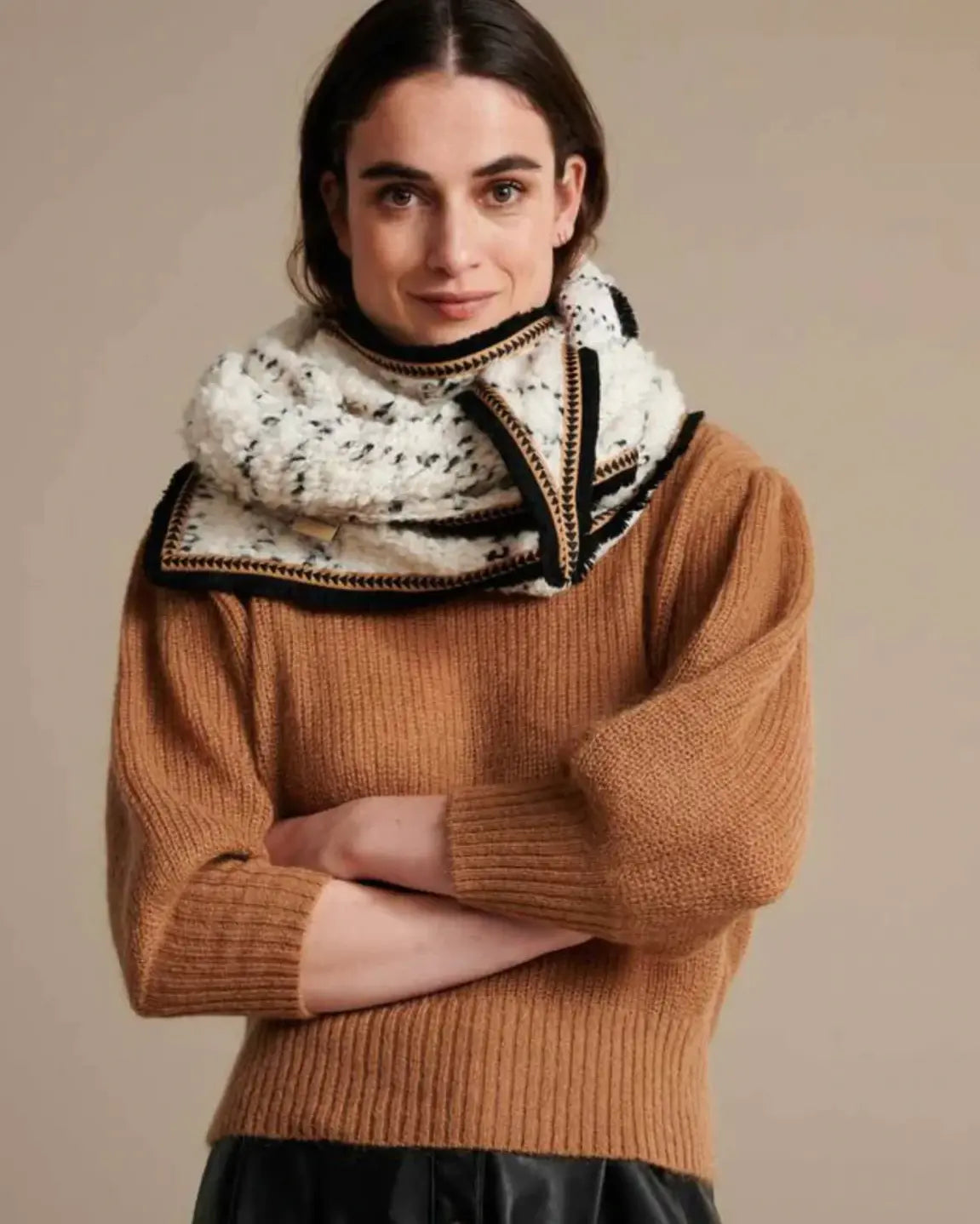 Shawl Teddy Ivory Ecru