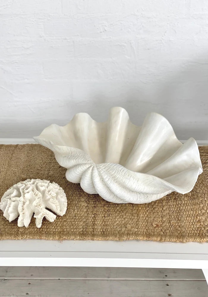 Clam Shell Resin Bowl