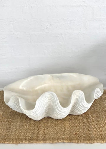 Clam Shell Resin Bowl